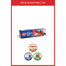 Roll-Up Fermuarlı Buzdolabı ve Saklama Poşeti 1 Litre 22x18cm 10 Adet
