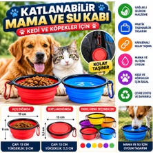 Aydogan's Ayd Katlanabilir Kedi Köpek Mama ve Su Kabı Köpek Oyuncağı