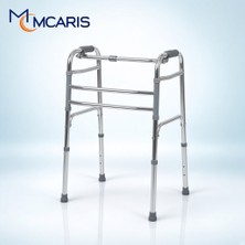 Mcaris Mcarıs Katlanabilir Yürüteç Walker Krom | Hafif Metal Hasta Yaşlı Yürüteci
