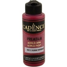 Cadence Premium Akrilik Boya 0011 Kan Kırmızı Yüksek Kapatma Gücüne Sahip 120 ml