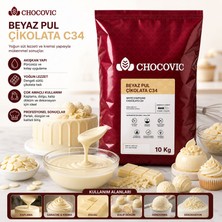 Chocovic Beyaz Pul Çikolata C34 10 kg