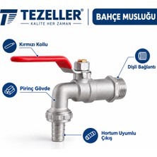 Tezeller Bahçe Musluğu 1/2 Pirinç Sarı