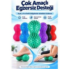 Mucit Home Dikenli Egzersiz Topu El Ayak Topuk Dikeni Masaj Duyu Topu Tetik Noktası Tedavisi Derin Nokta Masajı