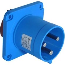 Tp Electric 3128-320-0900 3X63A Düz Makine Fişi 100X100 Vidalı IP44