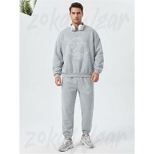 Zoka Wear Full Metal Alchemist Donusum Cemberi Anime Baskılı Gri Eşofman Takımı