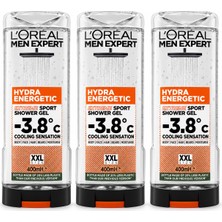 L'Oréal Paris Men Expert L'oreal Paris Men Expert Hydra Energetic Extreme Sport Duş Jeli 3 x 400 ml