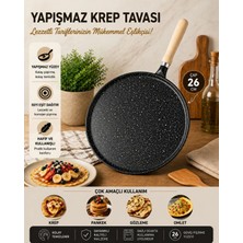 Tasdem Home Tasdemir 26 cm Sac Krep Omlet Yumurta Tavası Siyah