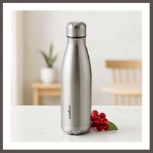 Nexora Living 500 ml Paslanmaz Çelik Şişe Termos (Krom, Kaydırmaz Taban) Nxrlvng