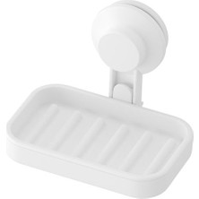 IKEA Beyaz Vantuzlu Banyo Sabunluğu Suya Dayanıklı Plastik Malzeme ile Şık Tasarım