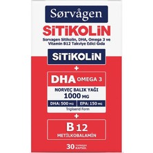 Sorvagen Sitikolin Omega 3 İçeren Takviye Edici Gıda 30 Kapsül