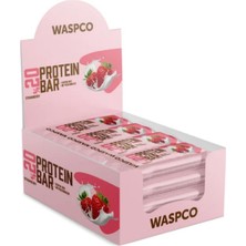 WaspCo Çilekli Protein Bar 40G x 12 Adet