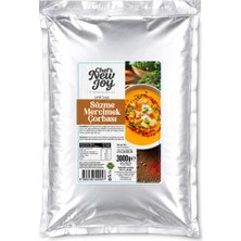 chef's new joy professional Süzme Mercimek Çorbası 3000 gr Lentil Soup Hazır Çorba