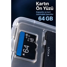 64 GB Bellek Kartı Sd Adaptör ve Saklama Kutusu