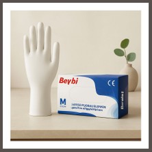 Nexora Living Lateks Pudralı Muayene Eldiveni M 100LÜ Nxrlvng
