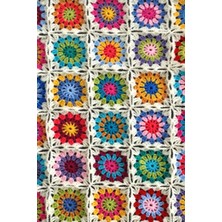 Zemira Notizbuch, Blumen, Motiv Granny Squares, Für Häkel-Liebhaber, Häkelliebe, Dotted/gepunktet, Etwas G