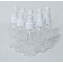 Zemira Sprey Başlıklı 100 ml Boş Pet Şişe 5 Adet Sağlam Sert Plastik