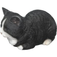 Zemira Hi-Line Gift Ltd Geschenk Statue, Schlafende Katze, Schwarz/weiß