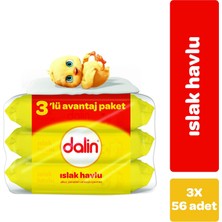 Zemira Dalin Klasik Islak Havlu 3'lü Paket (3 x 56 Adet)