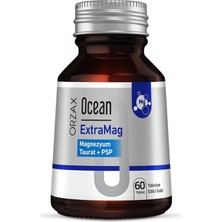 Ocean Extramag Magnezyum Taurat + P5P 60 Tablet Türkiye Menşeli Takviye Edici Gıda