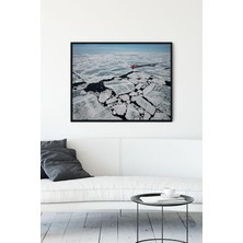 Zemira Postermanya (PSTER11884) Kuzey Kutbu Manzara Çerçeveli Tablo 3 (50X70CM)