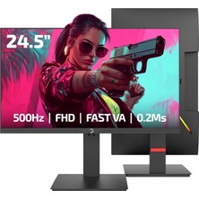 Zemira Gamepower Lucid S50 24.5'' 500Hz 0.2ms Fast Va E Spor 10 Bit Pivot Rgb Monitör