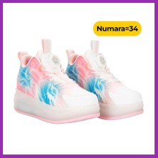 Rising Sports Işıklı Patenli Kız Spor Ayakkabı 34 Numara Bty