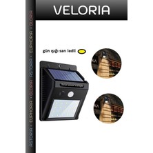 Veloria Özel Seri Akıllı Sensörlü Dış Mekan Havuz Kenarı Solar Bahçe Aydınlatma 20 LED