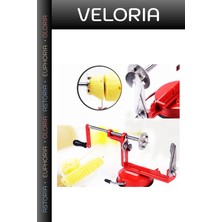 Veloria Premium Lezzetli Atıştırmalık Mutfak Yardımcısı Parti Sunumu Spiral Patates Dilimleyici