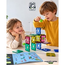 Go Toys Magnetic Series Tubes 101 Parça Manyetik Parkur / Ball Run Parkur Oyunu Manyetik Oyuncak