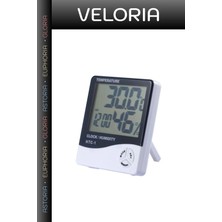 Veloria Özel Seri Pil Ile Çalışan Sürekli Kontrol Derece Dijital Termometre Nem Ölçer