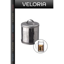 Veloria Premium Bardak Içi Süzgeç Bitki Çayı Demleme Büyük Metal Çay Süzgeci