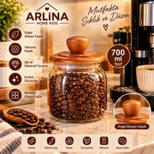 Arlina Home Kids 700 ml Akasya Kapaklı Cam Kavanoz