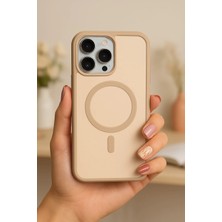 Lopard Apple iPhone 17 Pro Telefon Kılıfı M-Safe Şarj Özellikli Kapak Desert Gold Darbe Korumalı Mıknatıslı Magsafe
