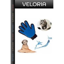 Veloria Özel Seri Kürk Bakımı Evcil Aksesuar Kürke Bakım Petshop Kedi Köpek Tüy Toplama Eldiveni