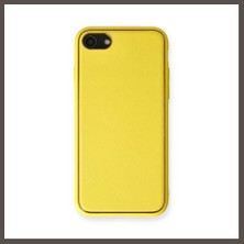 Nexora Living iPhone 7 Kılıf Coco Deri Silikon Kapak - Sarı Nxrlvng
