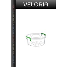 Veloria Delux Serisi Mutfak Düzeni Gıda Muhafaza Yuvarlak Saklama 1.2 Litre