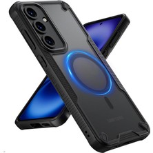 Rongep Samsung Galaxy A37 Için Kılıf Fusion-Rugged Manyetik [magsafe ile Uyumlu] A37 Koruyucu Kamera Yükseltili Arkası Yarı Mat Tasarımlı Güçlü Manyetikli Samsung Galaxy A37 Kılıf (Siyah)