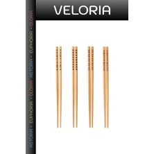 Veloria Özel Seri Mutfak Eşyası Sunum Takımı Uzakdoğu Mutfağı Çin Çubukları Chopsticks (10 Çift)
