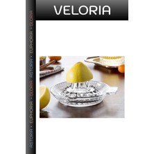 Veloria Özel Seri Meyve Sıkma Mutfak Yardımcısı Pratik Sıkacak Cam Limon Sıkacağı