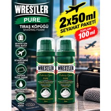 Wrestler Pure 50 ml Seyahat Boy Tıraş Köpüğü x 2 Adet 100 ml