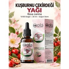 Kaoils Pure Essence Kuşburnu Çekirdeği Yağı 30 ml – %100 Saf Soğuk Sıkım Rosehip Seed Oil, Yüz ve Cilt Bakım Yağı