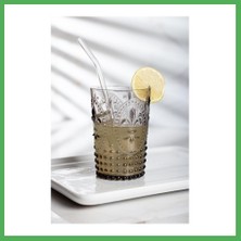 Astraltech Akrilik Füme Tekli Kısa Bardak & Su Meşrubat Kahve Yanı Bardağı 400 ml ( Cam Değildir ) Bezoss
