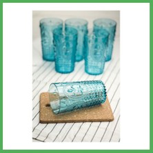 Astraltech Akrilik Aquamarin 6'lı Uzun Bardak & Su Meşrubat Bardağı 750 ml ( Büyük Boy & Cam Değildir ) Bezoss