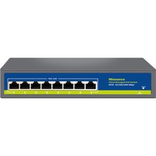 Hisource HI-G0800GB-CD 8 Port Gigabit Poe Switch - Bulut Yönetimli (Web / Uygulama), 96W