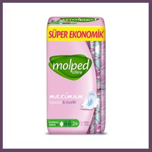 Molped Ultra Hijyenik Anatomik Ped Normal Süper Eko 24 Adet Bhs