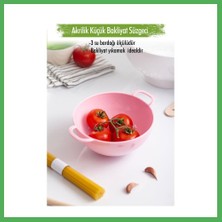 Astraltech Akrilik Soft Pembe Mini Pirinç Süzgeçi & Bakliyat Süzgeçi (3 Su Bardağı Ölçülü) Bezoss