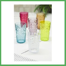 Astraltech Akrilik Renkli 6'lı Uzun Bardak & Su Meşrubat Bardağı 750 ml ( Büyük Boy & Cam Değildir ) Bezoss
