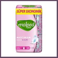 Molped Ultra Anatomik Uzun Ped Süper Eko 20 Adet Bhs