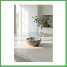 Astraltech Mango Agacı Sunum Servis Kasesi & Dekoratif Kase 20 cm Desenli Bezoss