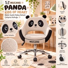 Mucangpanda Kıdsof Heart Metal Ayaklı Nakış Detaylı Çalışma Koltuğu